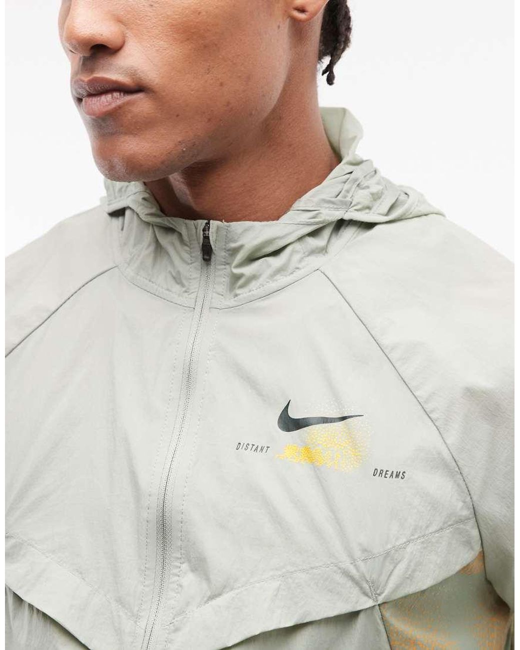 Nike Gray Stride Repel Dream Print Jacket for men