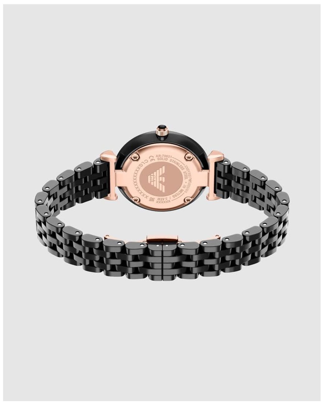Emporio Armani White Two-Hand Ceramic Watch