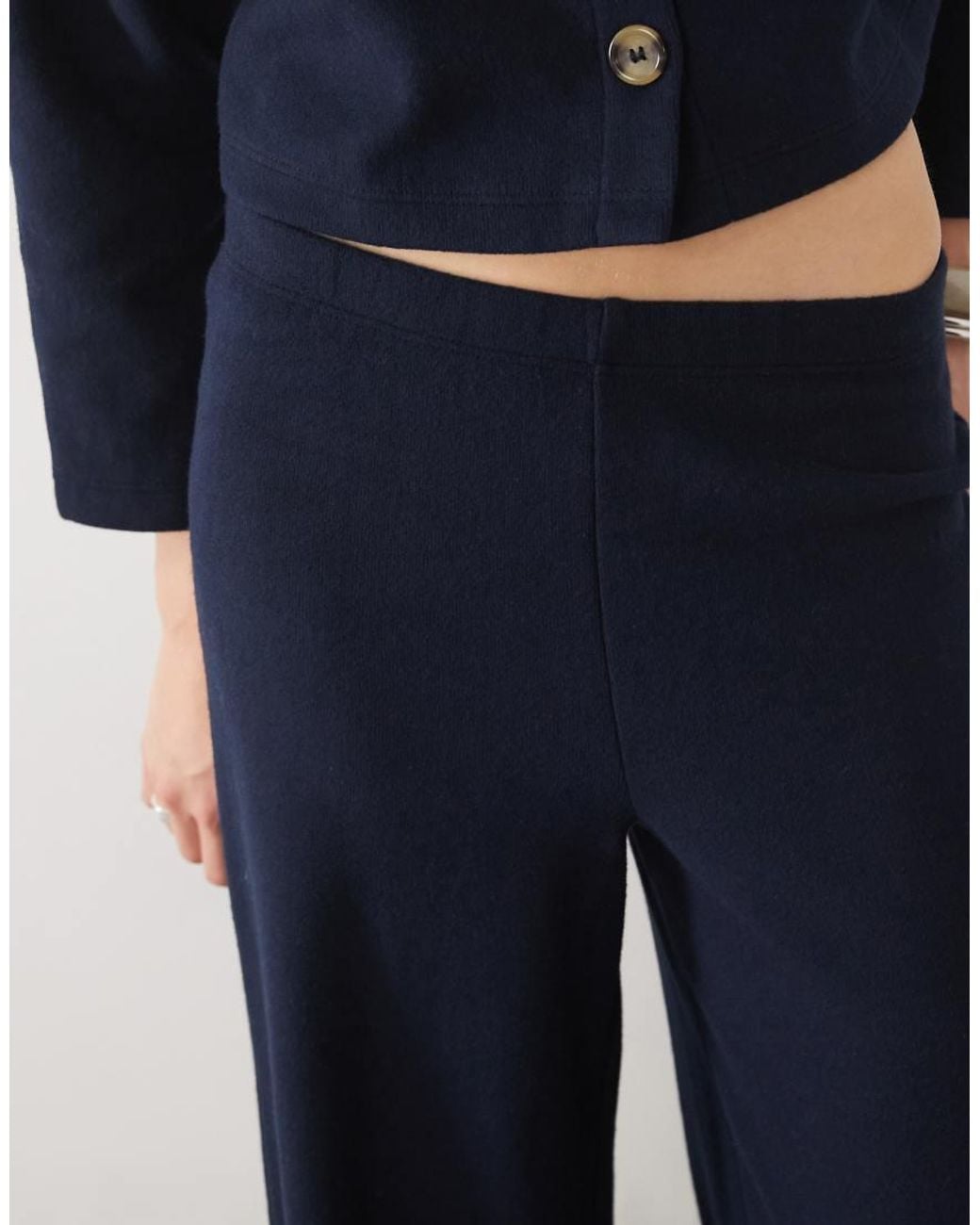 Miss Selfridge Blue Super Soft Trouser Set