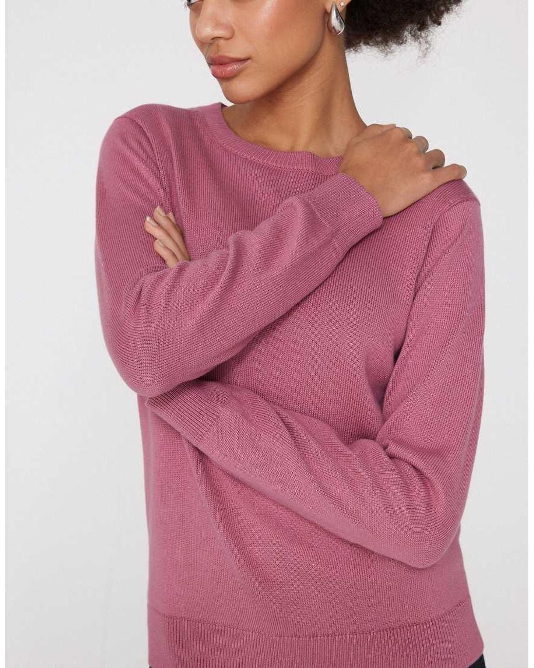 Tezenis Pink Fully-Fashioned Round Neck Jumper