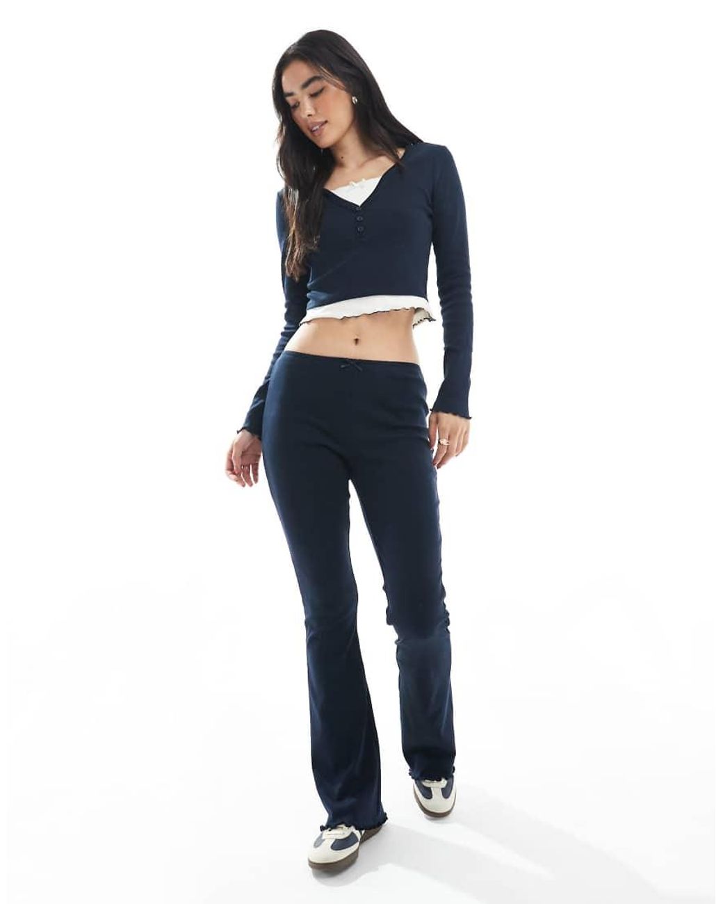 Miss Selfridge Blue 2 In 1 Top Co Ord Set In