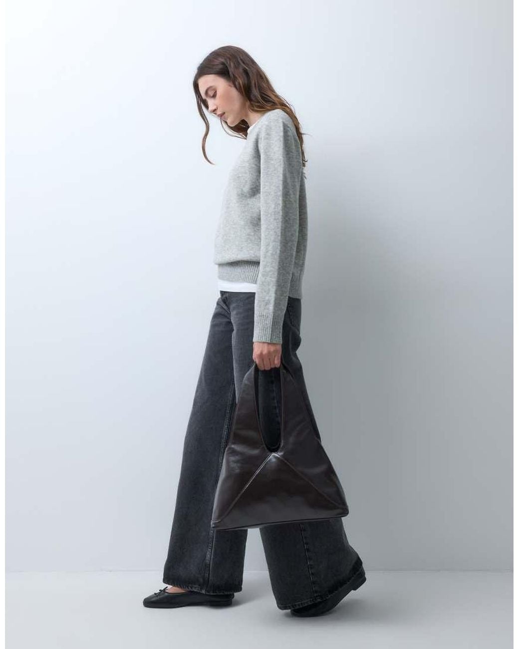 JJXX Gray Crew Neck Knitted Jumper