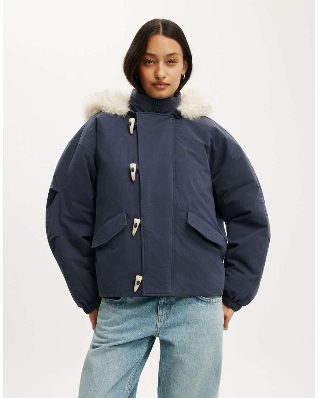 Cotton On Blue Sierra Parka Jacket