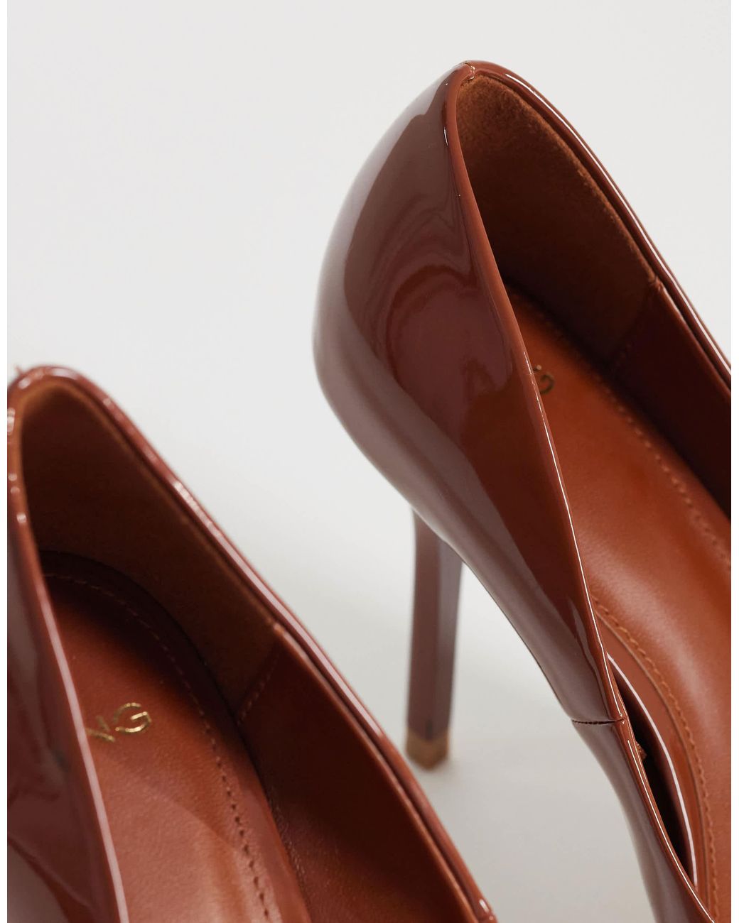 Mango Brown Pointed Heels