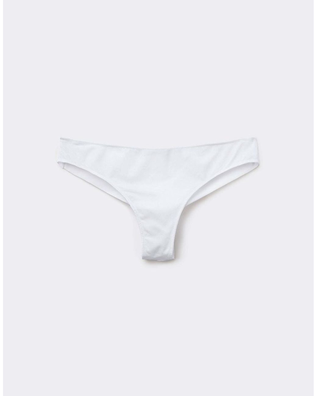 Tezenis White Microfibre Brazilian Briefs