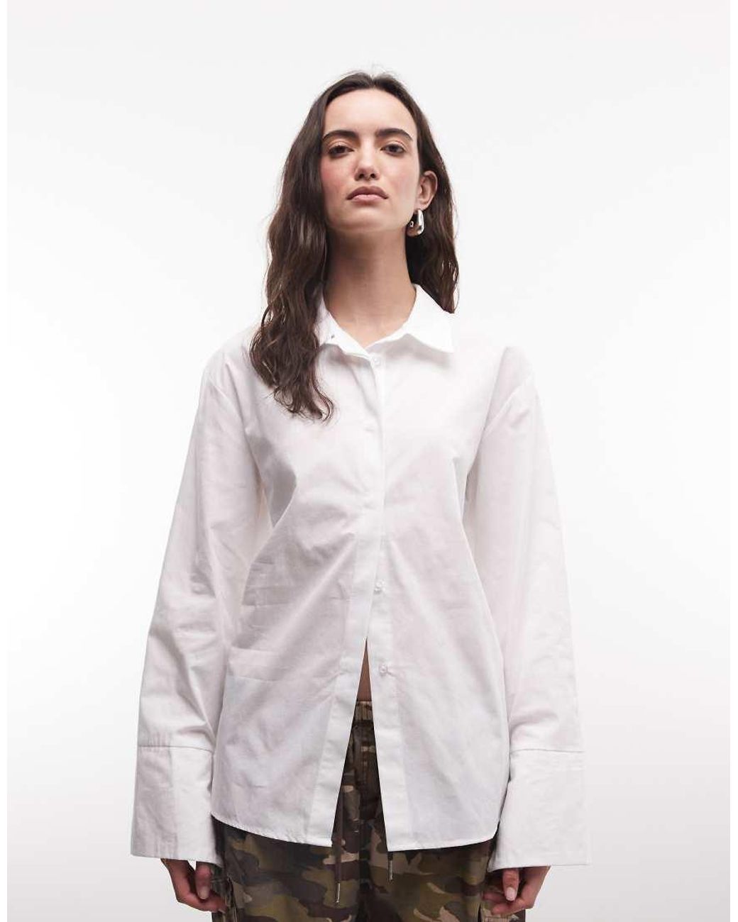 Collusion White Open Back Shirt