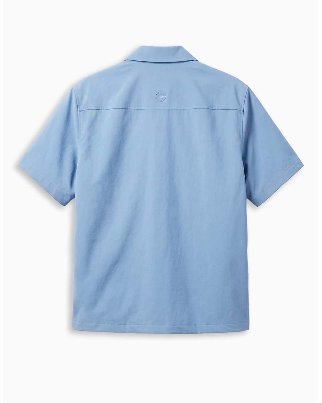 ASOS Blue Motionmaxtm Relaxed Fit Four Way Stretch Shirt for men