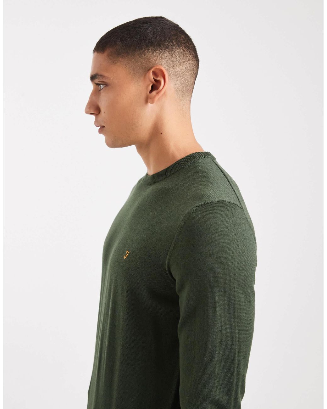 Mullen - pull en laine mérinos - foncé Farah pour homme en coloris Green