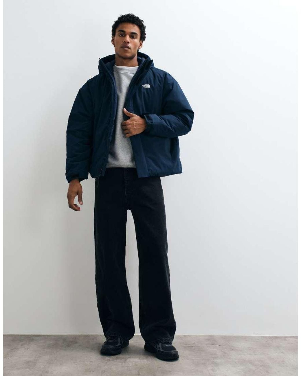 The North Face Blue Oversized Puffer Jacket for men