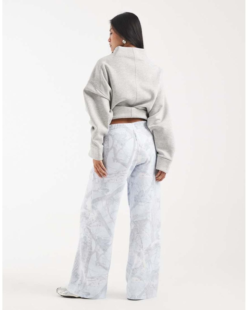 Hollister White Low Rise baggy Trackies
