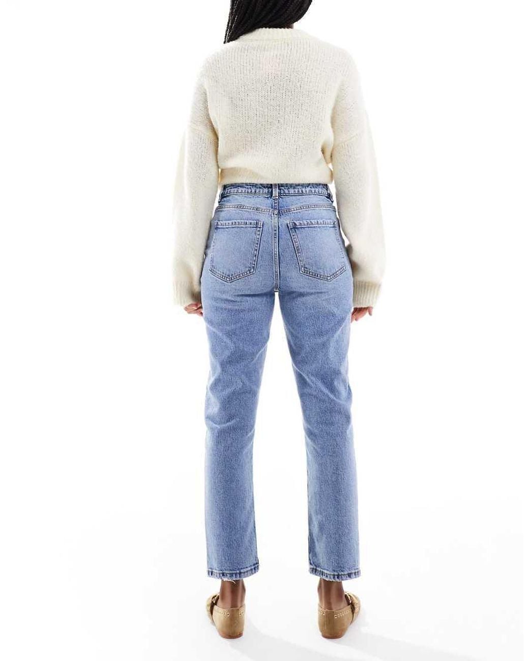 New Look Blue Hannah Straight Leg Jeans