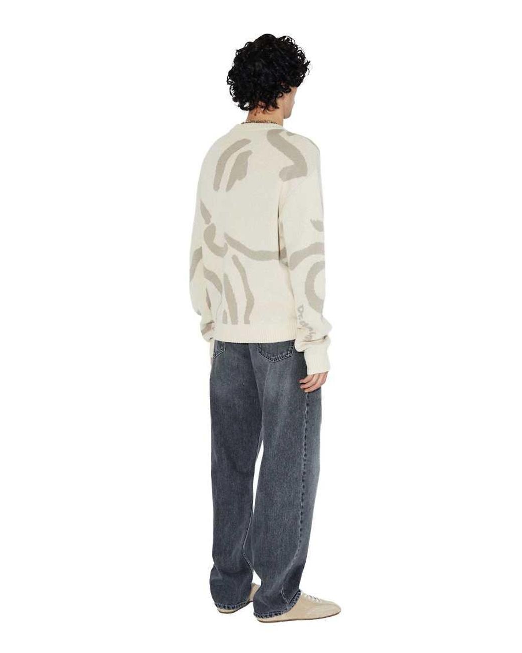 Dr. Denim Natural Mic Knitted Jumper With Abstract Design