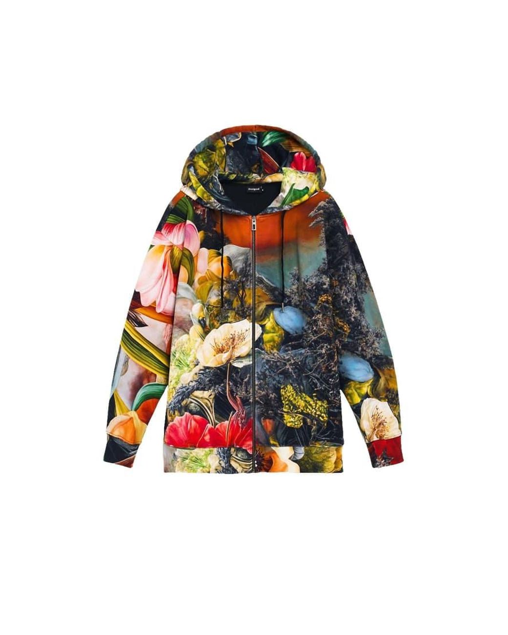 Desigual Red Printed 100% Cotton Sweatshirt
