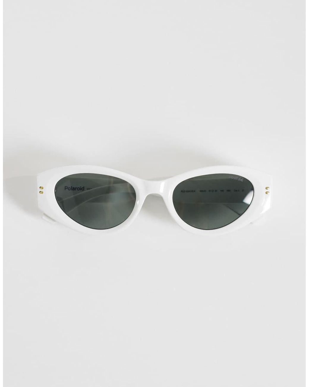 Polaroid Sunglasses White Polaroid Bold Cat Eye Sunglasses With Polarized Lenses