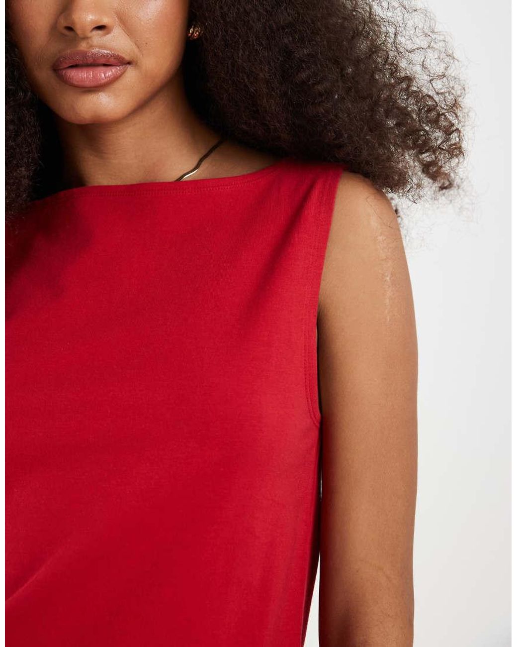 Gap Red Boatneck Tank Top