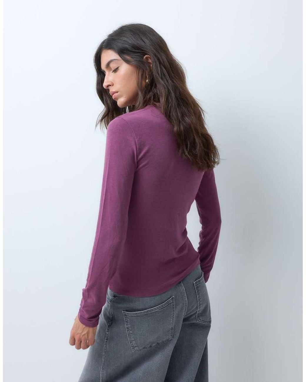 Abercrombie & Fitch Purple Long Sleeve Top Co-ord