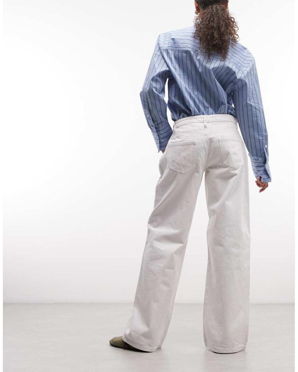 Daisy Street Blue Low Rise Roomy Jeans