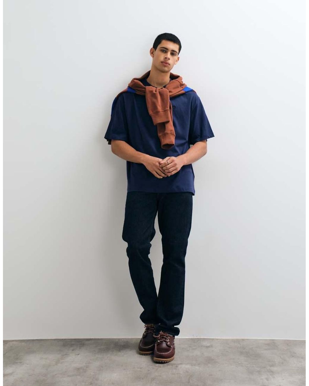 Timberland Blue Short Sleeves Tee (Relaxed) for men