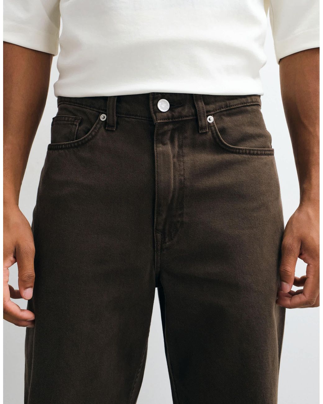 Ray - jean ample SELECTED pour homme en coloris White
