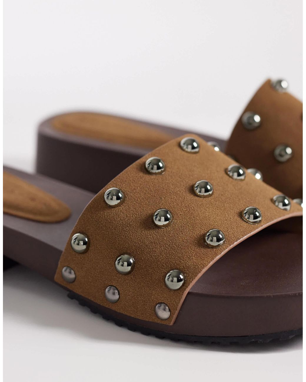 ASOS Green Fallen Slide Clog Sandals