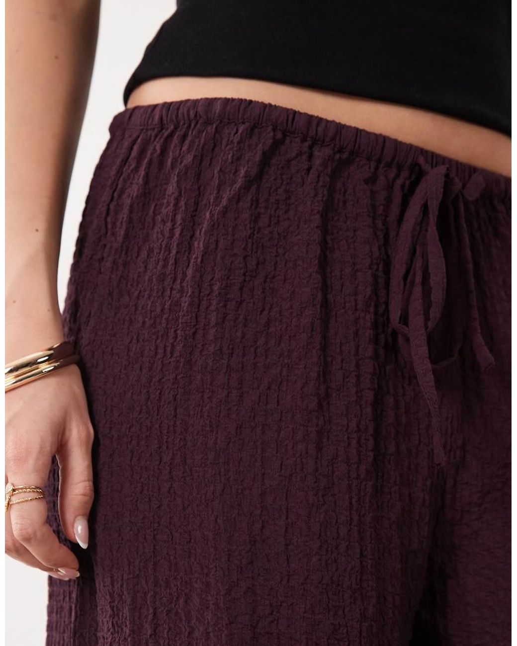 Wednesday's Girl Purple Wide Leg Trousers