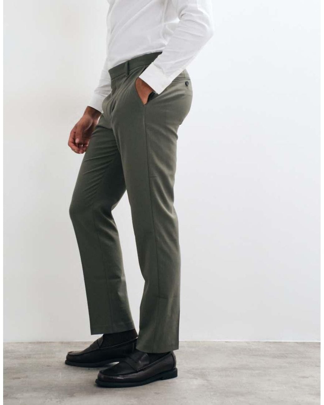 ASOS Green Slim Suit Trousers for men
