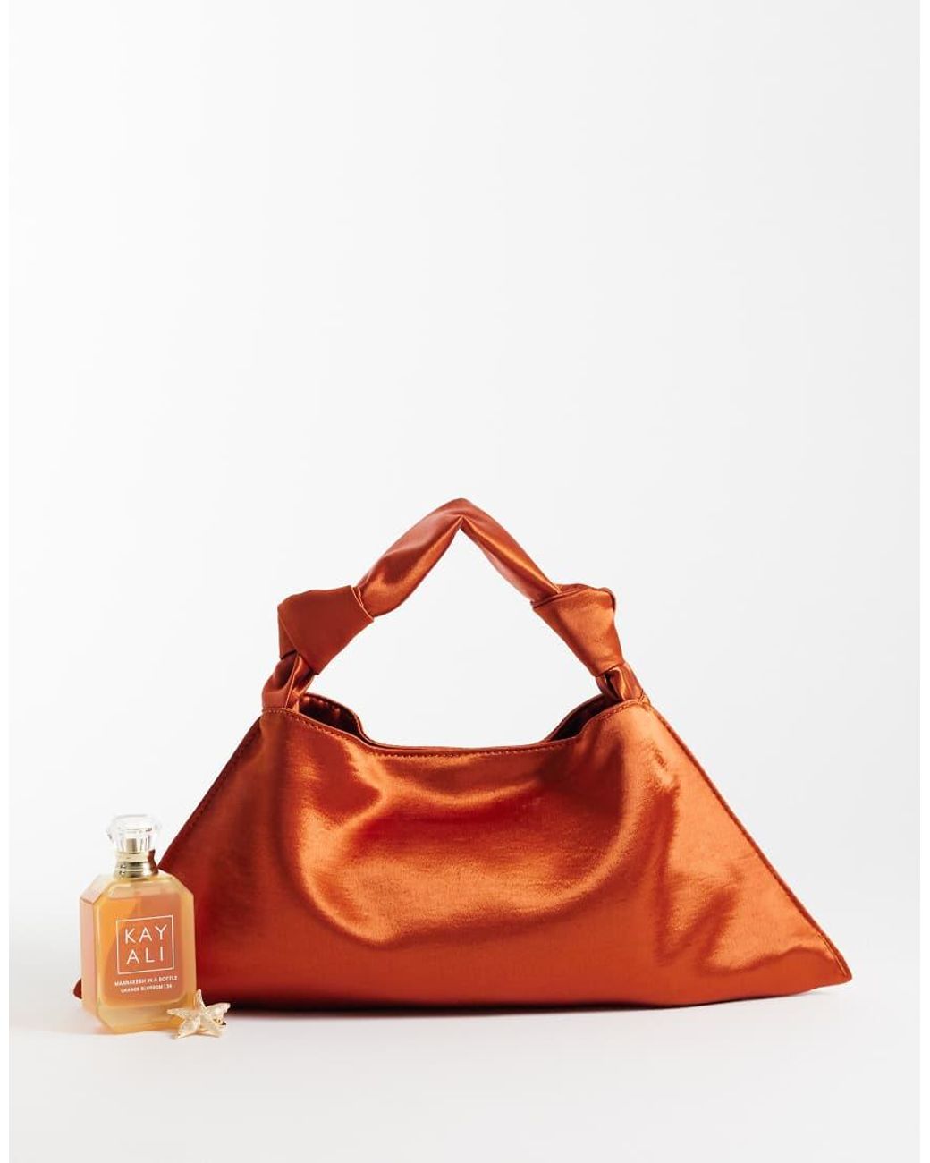 ASOS Red Satin Small Shoulder Bag