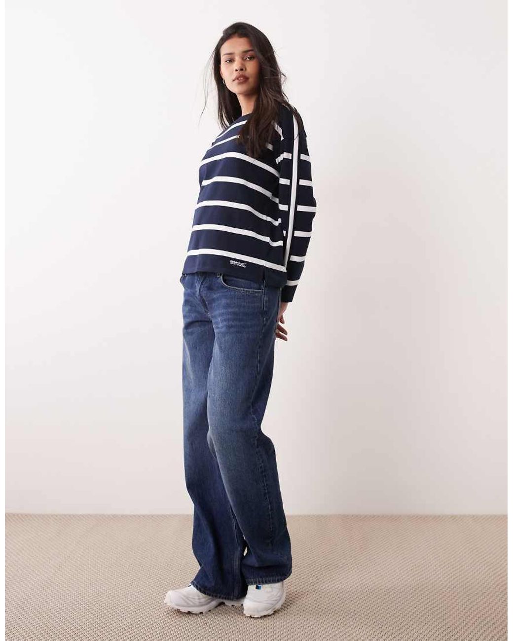 Regatta Blue Side Stripe Avira Sweatshirt