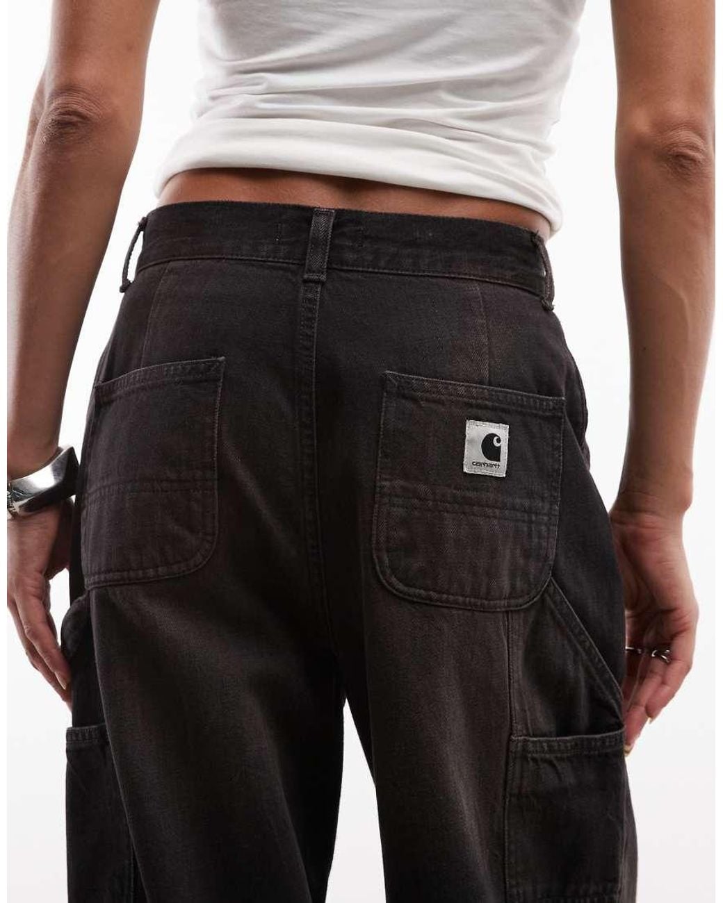 Carhartt White Jens Loose Fit Carpenter Jeans