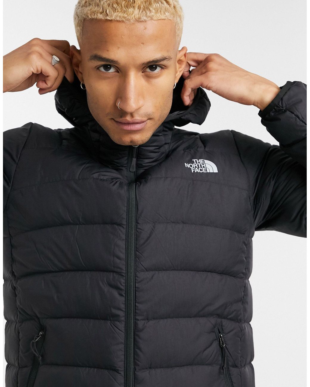 the north face la paz hooded jacket black