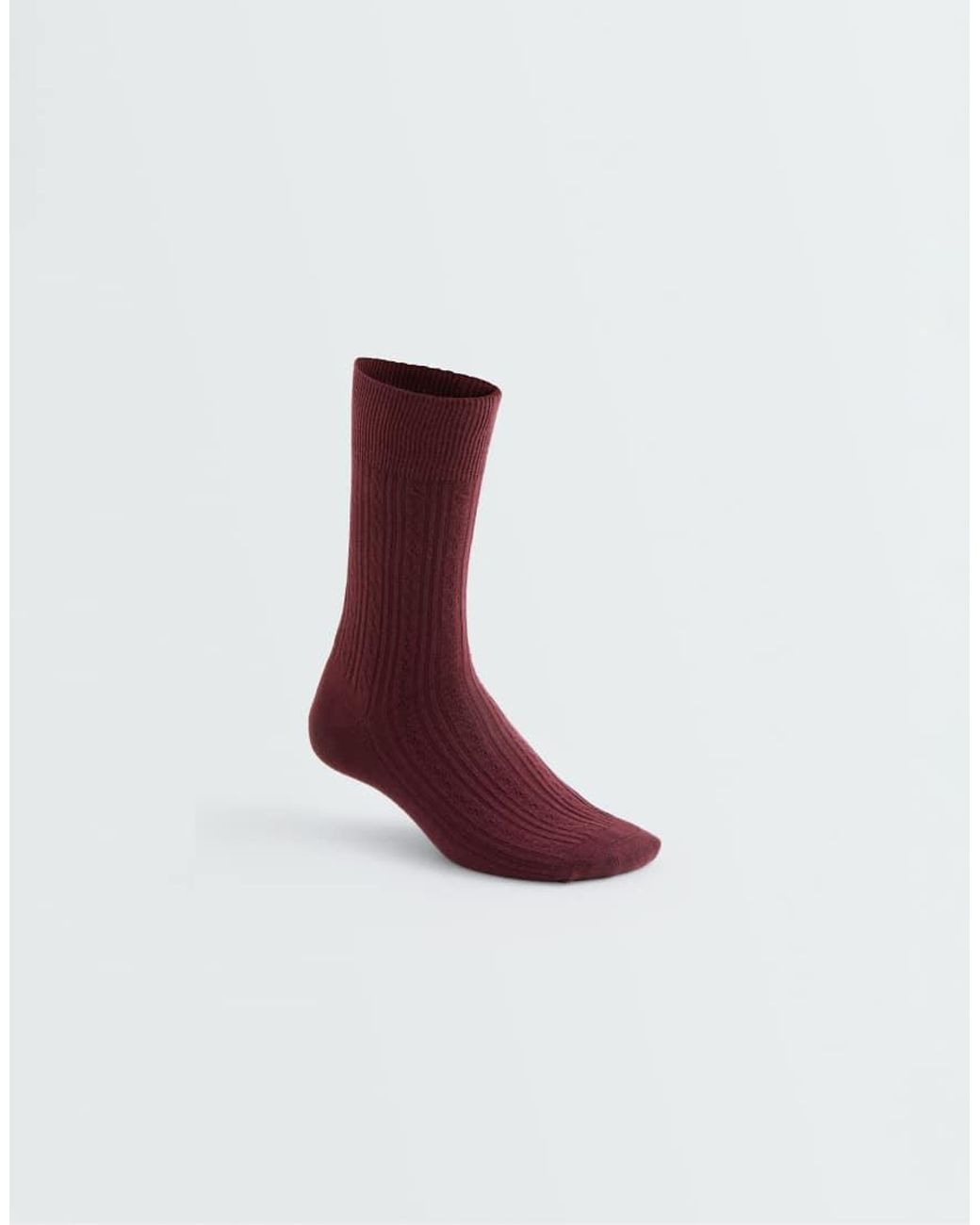 Oysho Metallic 3 Pairs Of Braided Cotton Blend Classic Socks