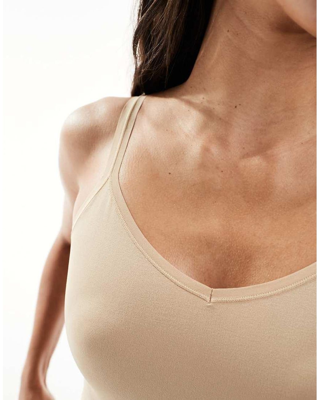 Pieces White Seamless Bodycon Shaping Dress