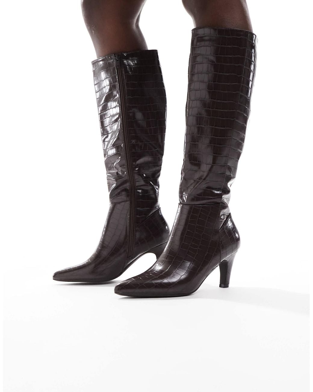 SEQWL White Starburst Knee Boots
