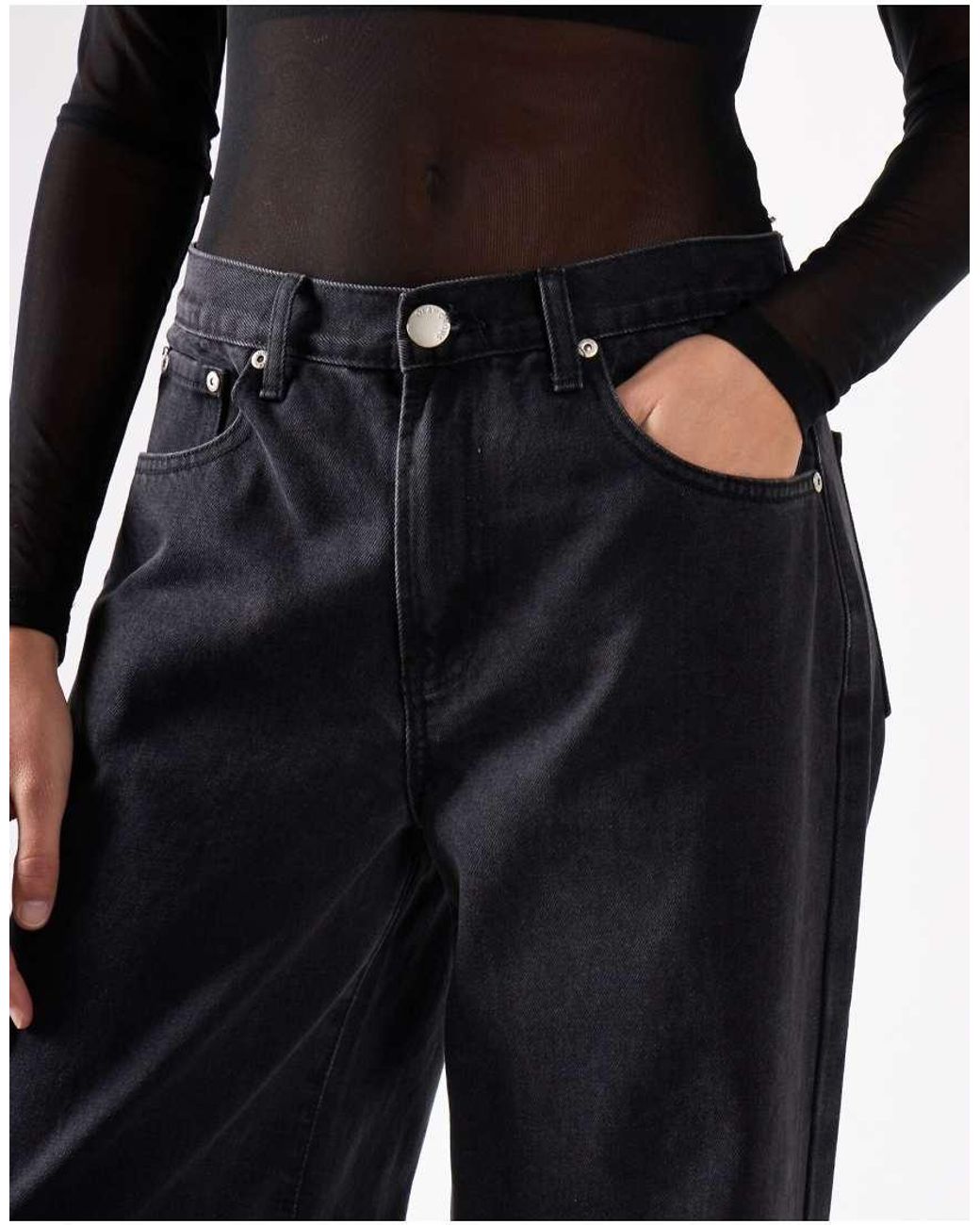 Glamorous Blue High Waist Wide Leg Jeans