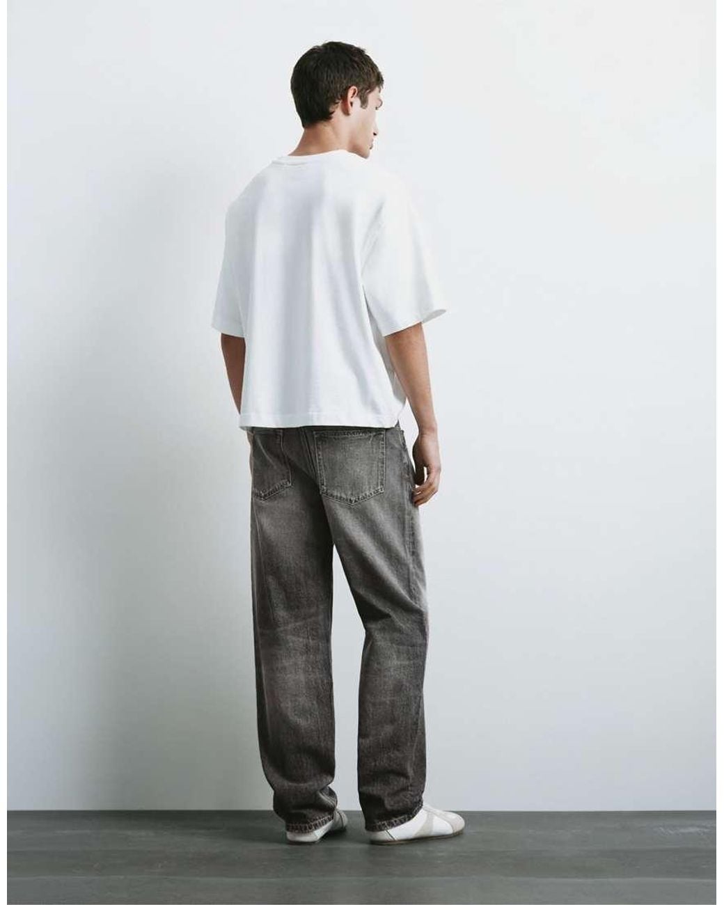 Pull&Bear White Straight-leg Jeans for men