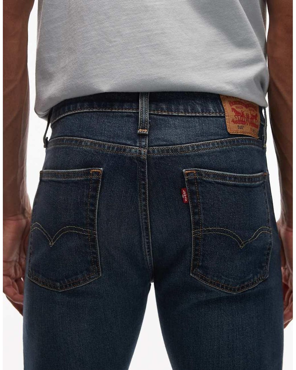 Levi's Gray 510 Skinny Jeans for men