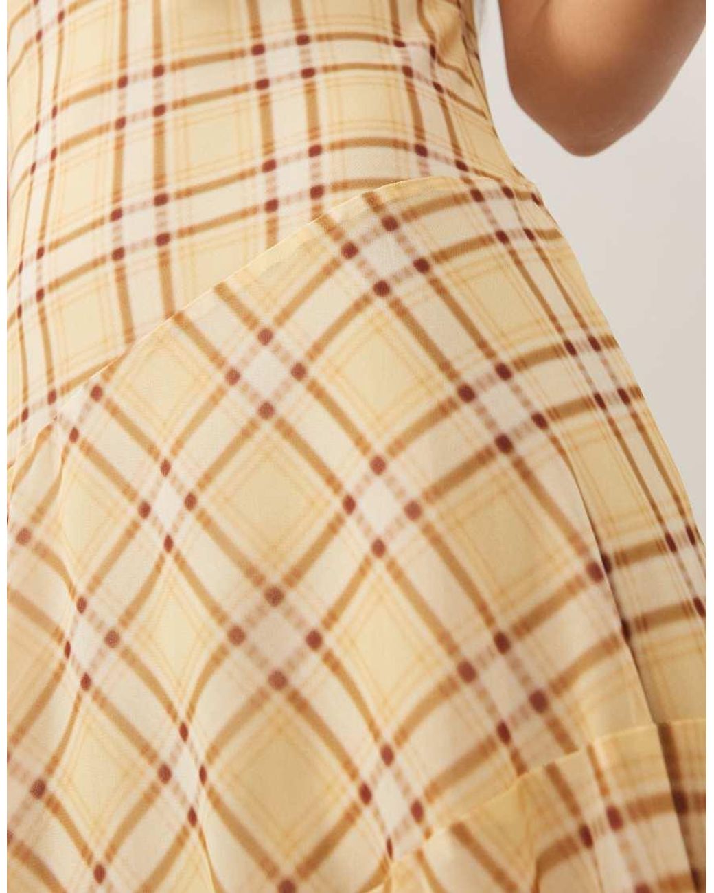 Mango Natural Handkerchief Hem Strappy Midi Dress