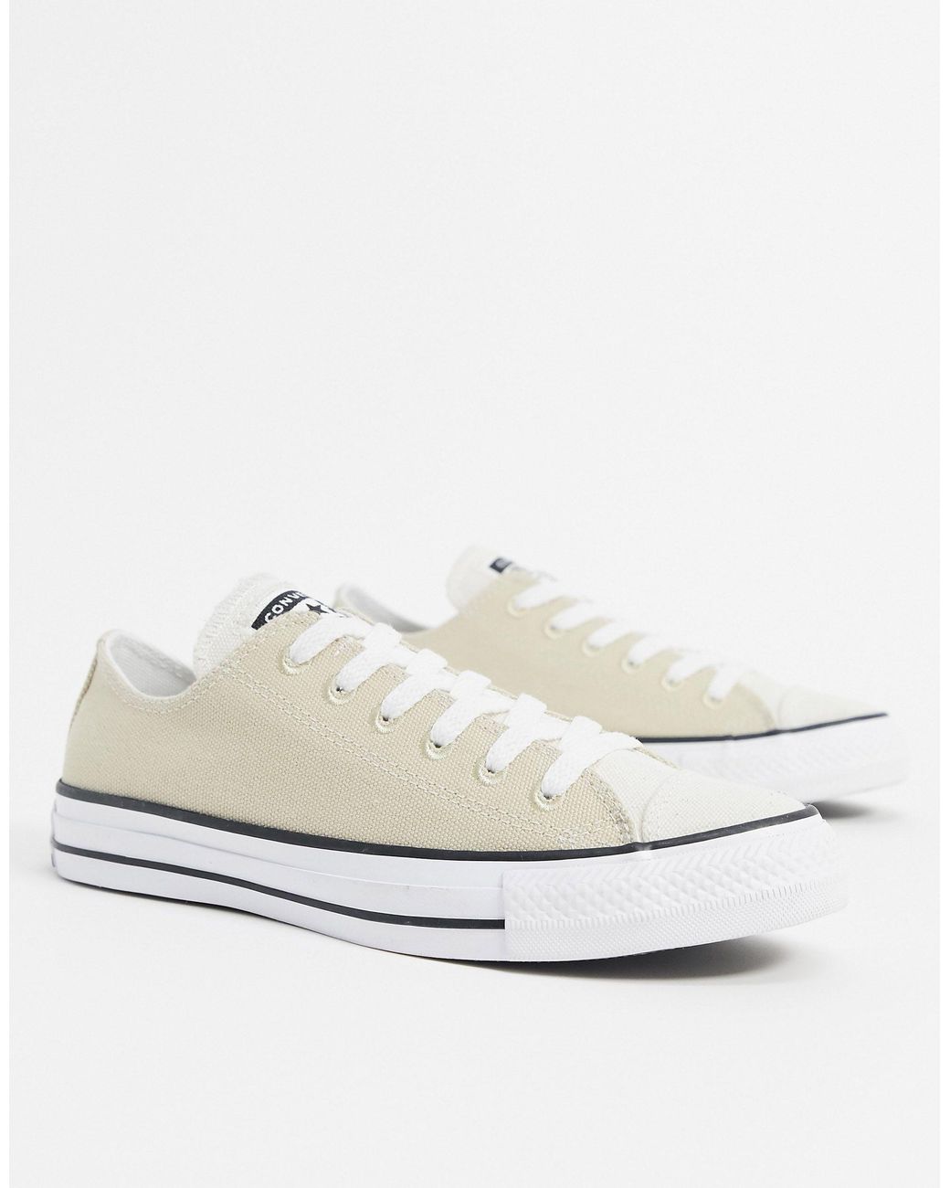 Converse Rubber Chuck Taylor All Star Ox Renew Sneakers in Beige (Natural)  - Lyst