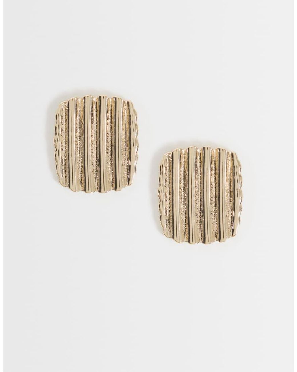 ASOS White Square Stud Earrings