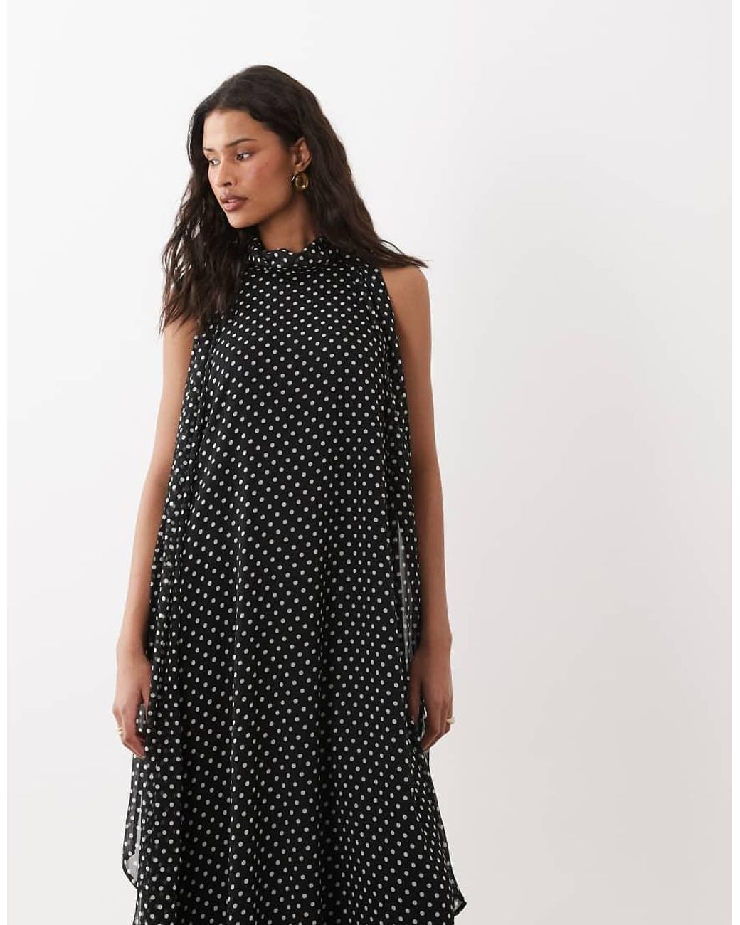 Jdy Blue Halterneck Midi Dress