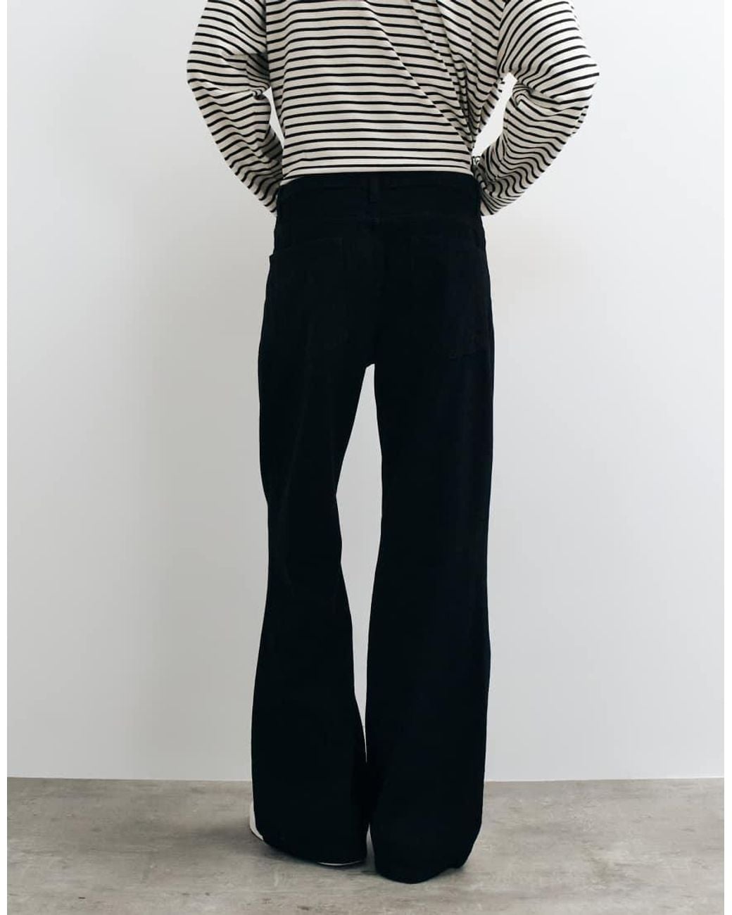 ASOS Gray Wide Flared Jeans for men