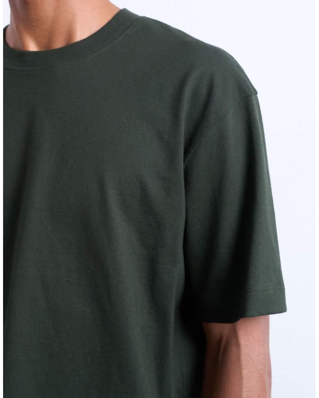 Topman Green Relaxed T-Shirt for men
