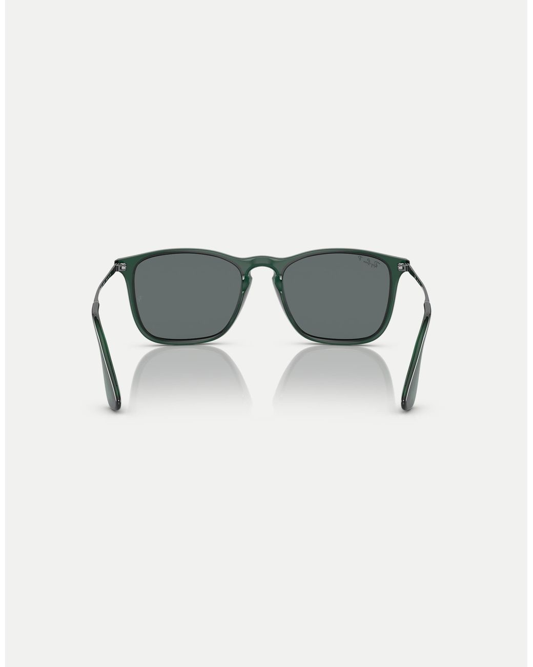 Ray-Ban – chris – eckige, polarisierte sonnenbrille in Green für Herren