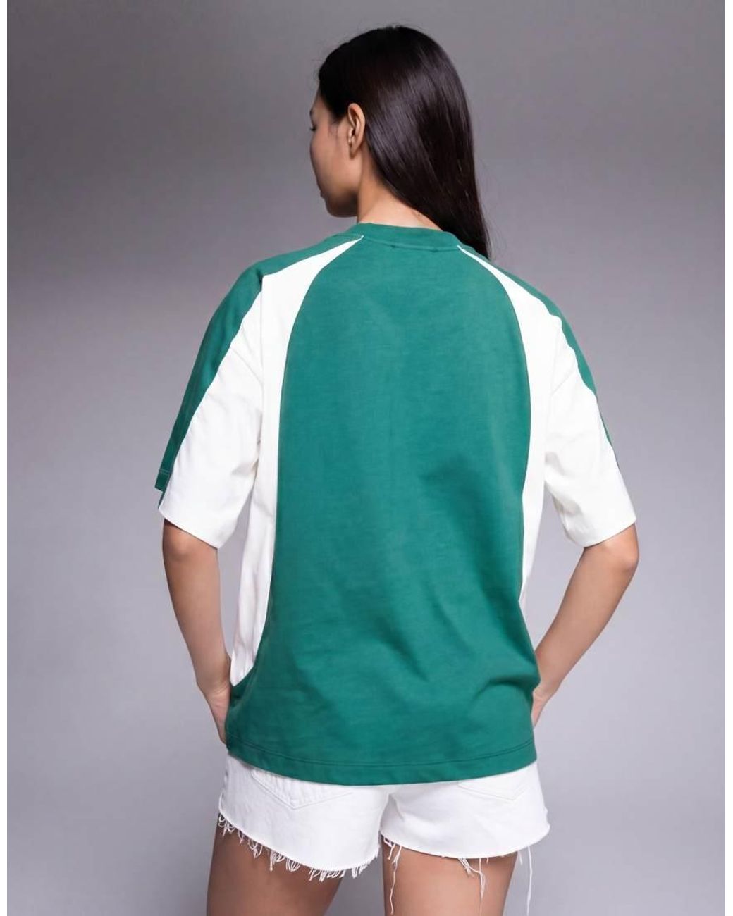 The Frolic Green Exclusive V Neck Logo Front Soccer Jersey T-shirt