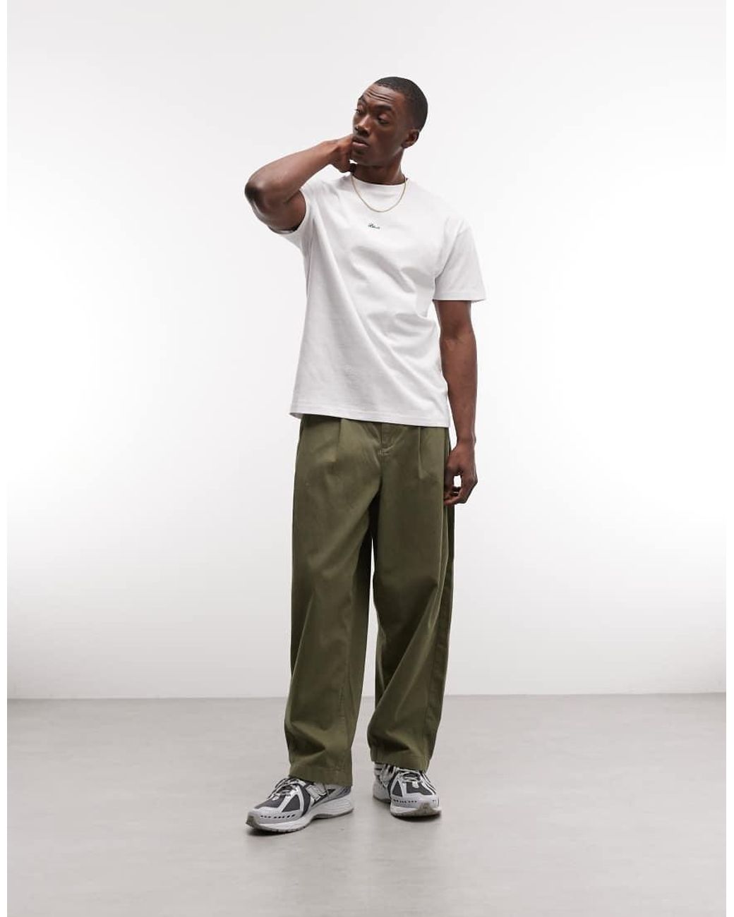 BLKVIS White Script Logo T-shirt for men