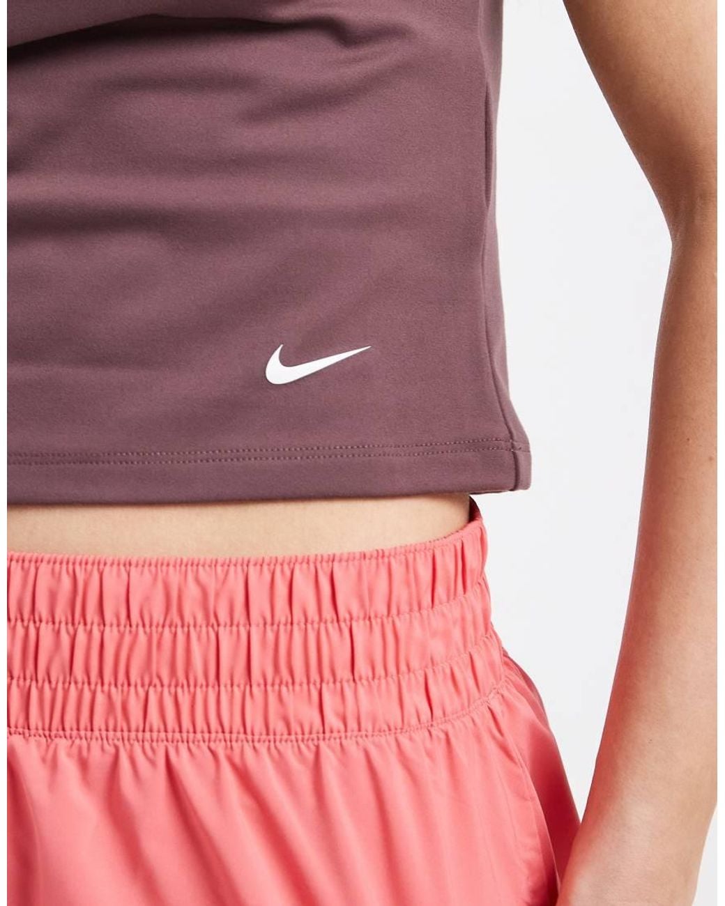 Nike Red Nike One Training Dri-fit Twisted Tank Top
