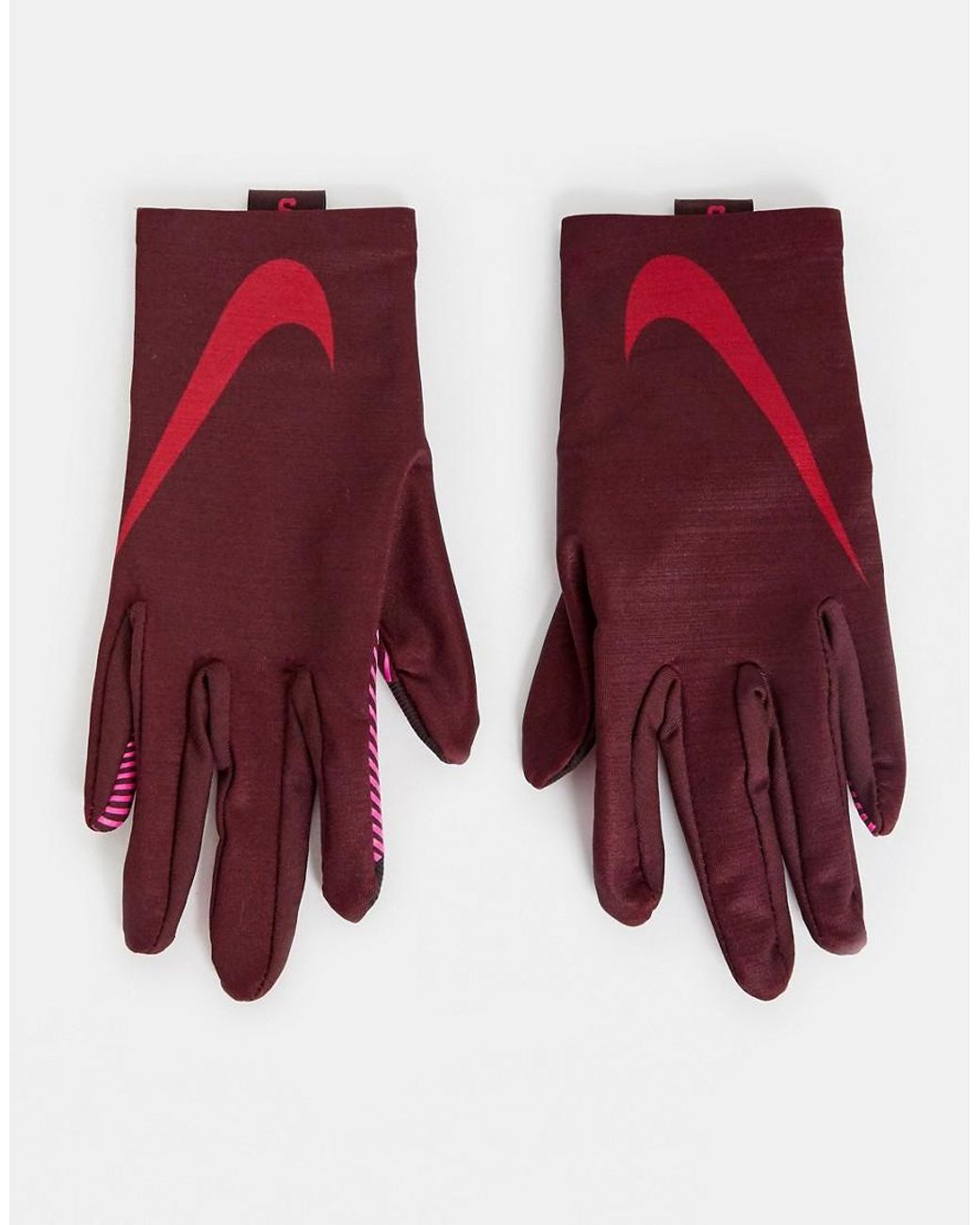 guantes nike mujer rojas