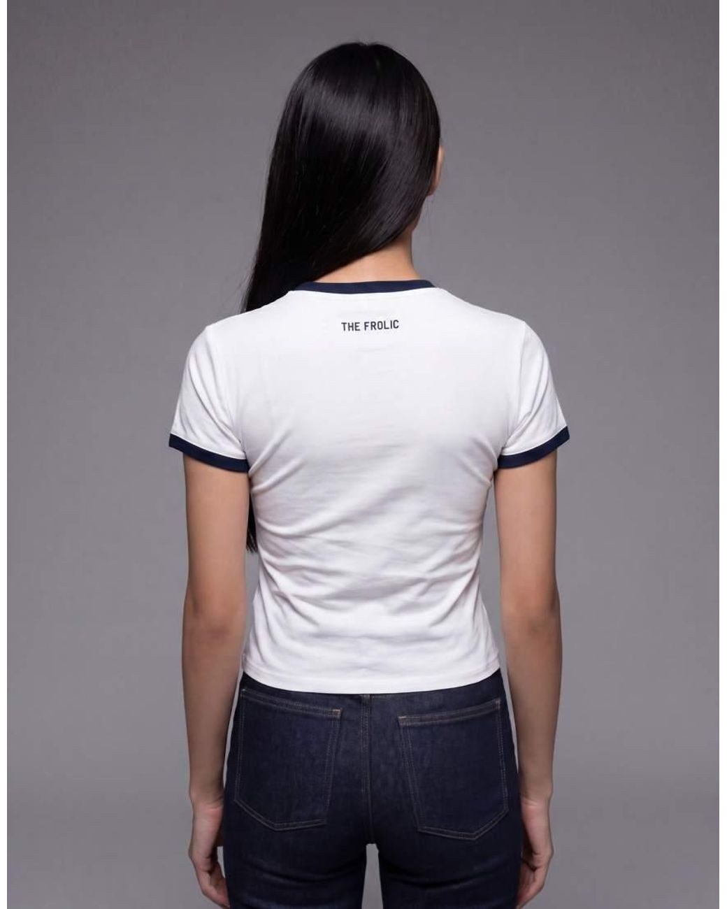 The Frolic White Exclusive Cotton Rich Star Number Graphic Front Baby Tee