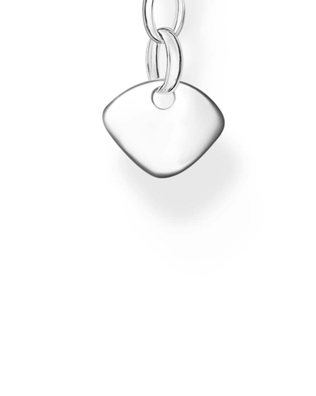 Thomas Sabo White Slim Chain Necklace With Stones