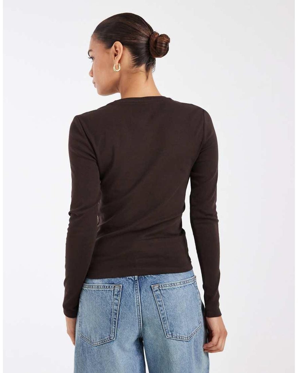 ONLY Black Crew Neck Long Sleeve Top